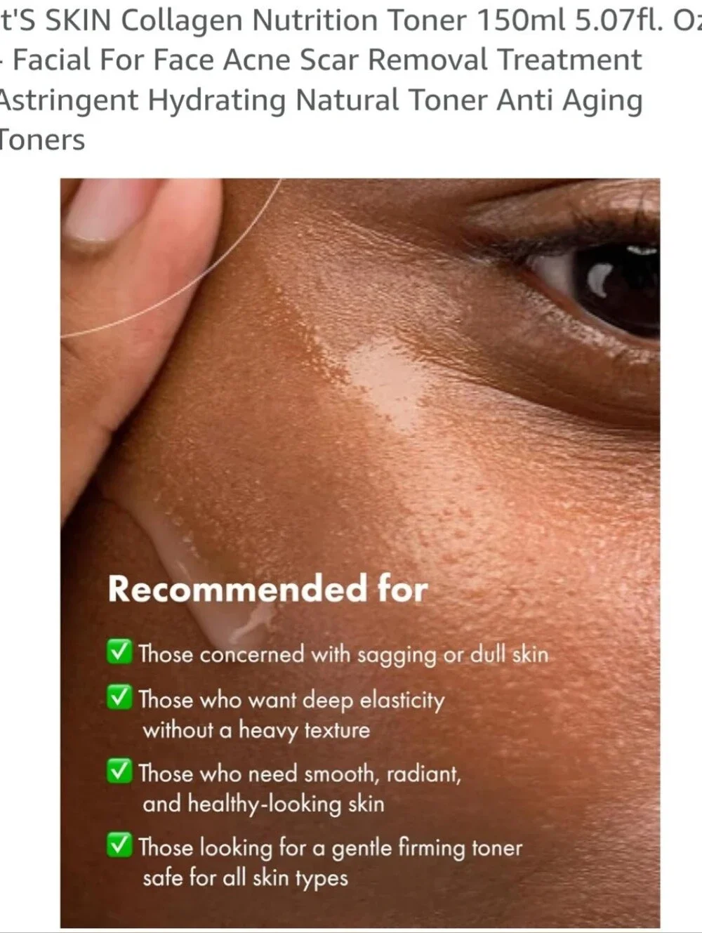 Collagen Nutrition Toner+ - Hydrating Women's Skincare